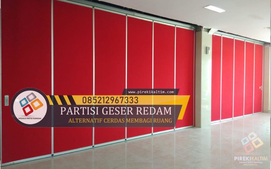 Penyekat/Partisi Ruangan Geser (redam suara) 