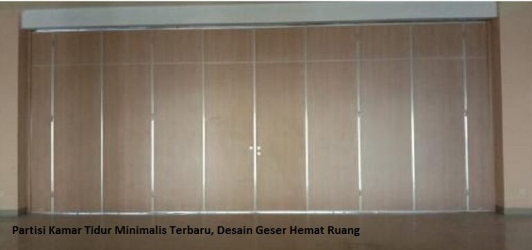 Partisi Kamar Tidur Minimalis Terbaru, Desain Geser Hemat Ruang